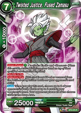 Twisted Justice, Fused Zamasu BT3-076 card