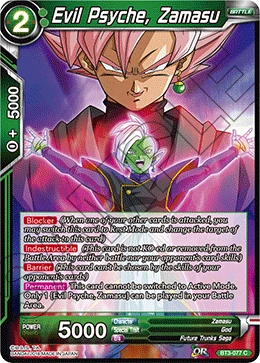 Evil Psyche, Zamasu BT3-077_BD card