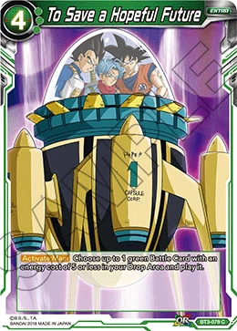 To Save a Hopeful Future BT3-079 card