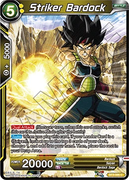 Striker Bardock BT3-086 Dragon Ball Masters card