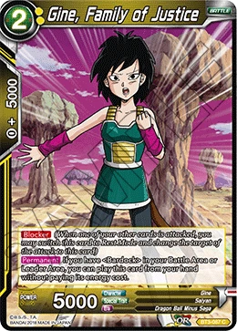 Gine, Family of Justice BT3-087 card