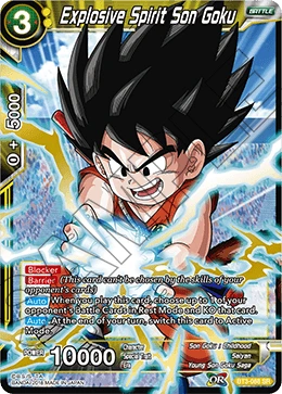 Explosive Spirit Son Goku BT3-088 card