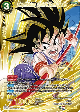 Explosive Spirit Son Goku BT3-088_SPR card