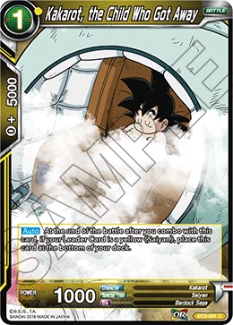 Kakarot, the Child Who Got Away BT3-091