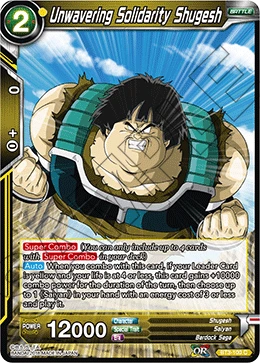 Unwavering Solidarity Shugesh BT3-100 card