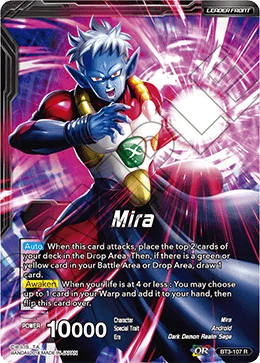 Mira BT3-107 Dragon Ball Masters card