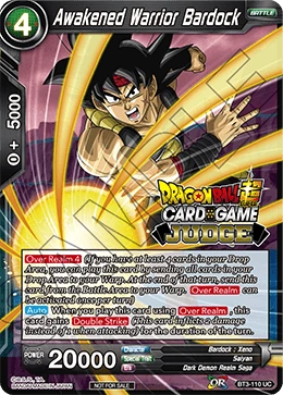 Awakened Warrior Bardock BT3-110_PR card