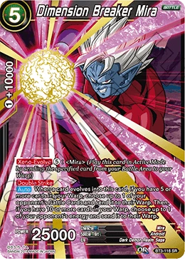 Dimension Breaker Mira BT3-116 card