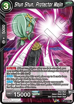 Shun Shun, Protector Majin BT3-119_BD