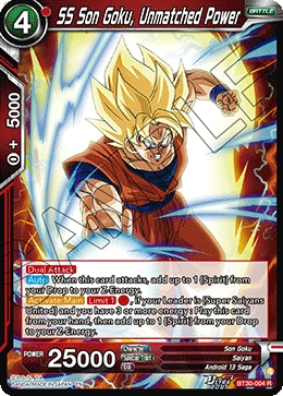 SS Son Goku, Unmatched Power BT30-004 card