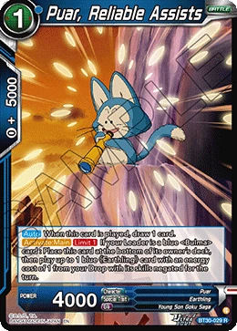 Puar, Reliable Assists BT30-029 Dragon Ball Masters card
