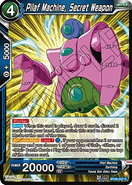 Pilaf Machine, Secret Weapon BT30-037 Dragon Ball Masters card