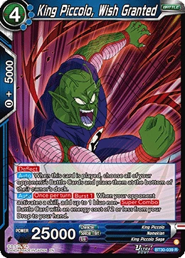 King Piccolo, Wish Granted BT30-039 card