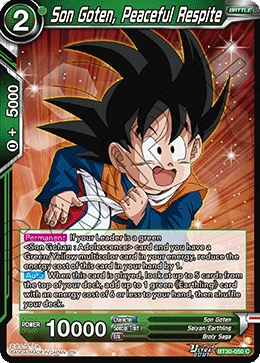 Son Goten, Peaceful Respite BT30-050 card