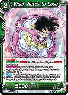 Videl, Hates to Lose BT30-054 card