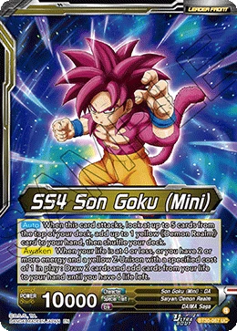 SS4 Son Goku (Mini) BT30-067_PR card