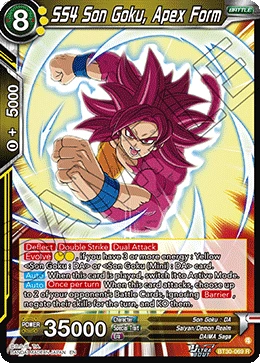 SS4 Son Goku, Apex Form BT30-069 card