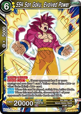 SS4 Son Goku, Evolved Power BT30-070 card