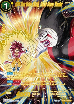 SS4 Son Goku (Mini), Small Super Warrior BT30-071 Dragon Ball Masters card