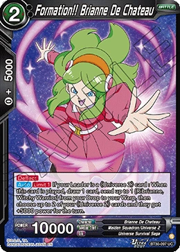 Formation!! Brianne De Chateau BT30-097 Dragon Ball Masters card