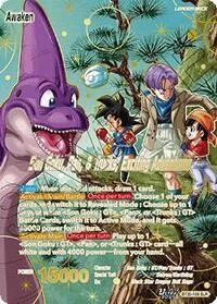 Son Goku, Pan, & Trunks BT30-108-p1 card