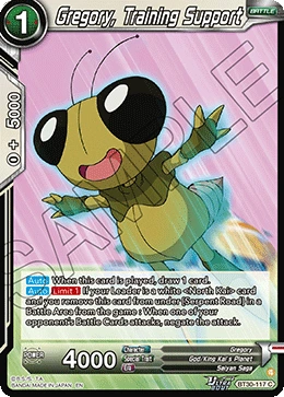 Gregory, Training Support BT30-117 Dragon Ball Masters card