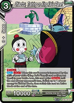 Chiaotzu, Training on King Kai’s Planet BT30-120 card