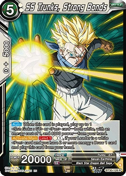 SS Trunks, Strong Bonds BT30-128 card