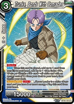Trunks, Bonds With Comrades BT30-129 card