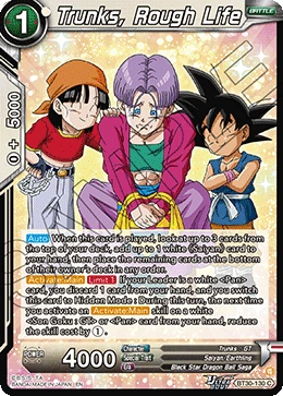 Trunks, Rough Life BT30-130 card