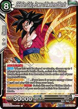 SS4 Son Goku, Power of Awakened Bonds BT30-133 card