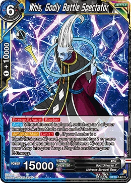 Whis, Godly Battle Spectator BT30-142 card