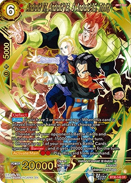 Android 17, Android 18, & Android 16, Trinity BT30-143 card