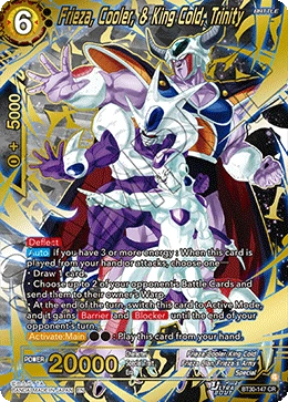 Frieza, Cooler, & King Cold, Trinity BT30-147 card