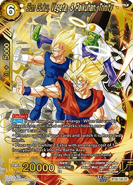 Son Goku, Vegeta, & Paikuhan, Trinity BT30-148 card