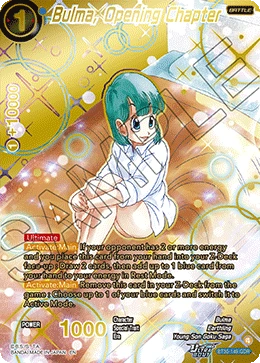 Bulma, Opening Chapter BT30-149_GDR card