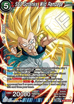 SS3 Gotenks, Wild Rampage BT31-006 card