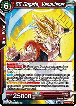 SS Gogeta, Vanquisher BT31-015 card
