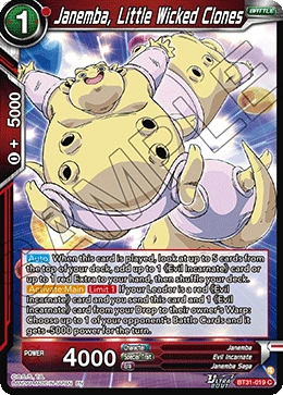 Janemba, Little Wicked Clones BT31-019 card