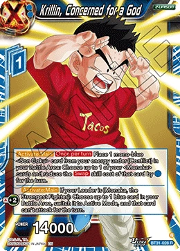 Krillin, Concerned for a God BT31-028 card