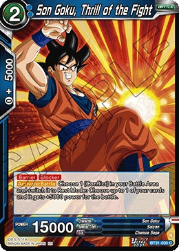 Son Goku, Thrill of the Fight BT31-030 card
