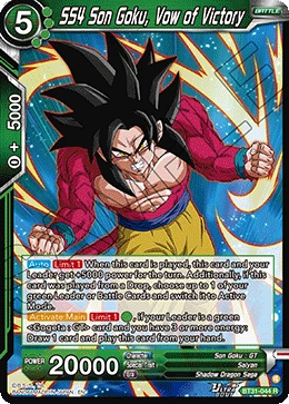SS4 Son Goku, Vow of Victory BT31-044 card