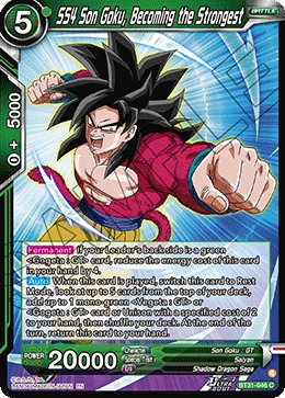SS4 Son Goku, Becoming the Strongest BT31-046 card