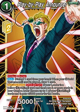 Play-by-Play Announcer BT31-057 card