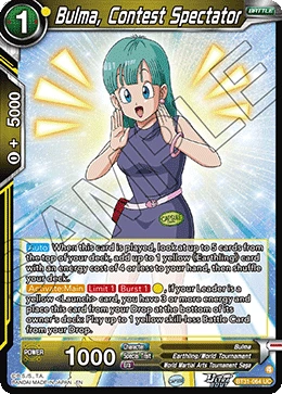 Bulma, Contest Spectator BT31-064 card