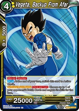 Vegeta, Backup From Afar BT31-071 card