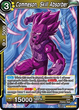 Commeson, Skill Absorber BT31-074 Dragon Ball Masters card