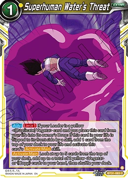 Superhuman Water’s Threat BT31-083 card