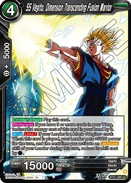 SS Vegito, Dimension Transcending Fusion Warrior BT31-096 card