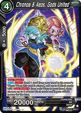 Chronoa & Aeos, Gods United BT31-098 card